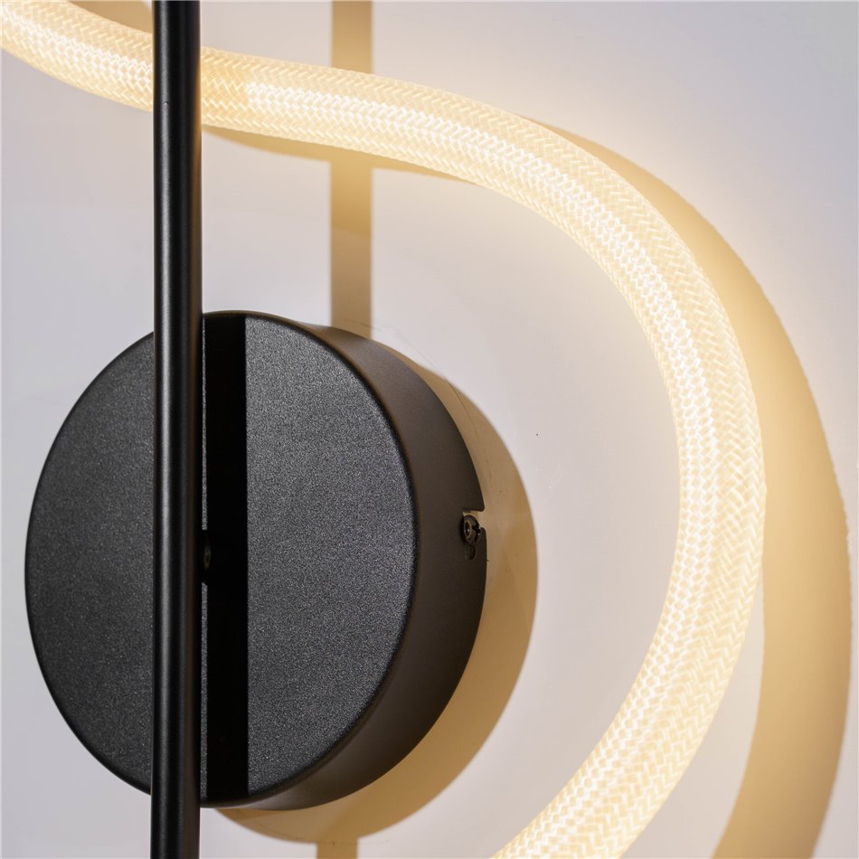 Wall lamp Modena BK, black, H59x23x9cm, LED 10W, 3000K, 550lm