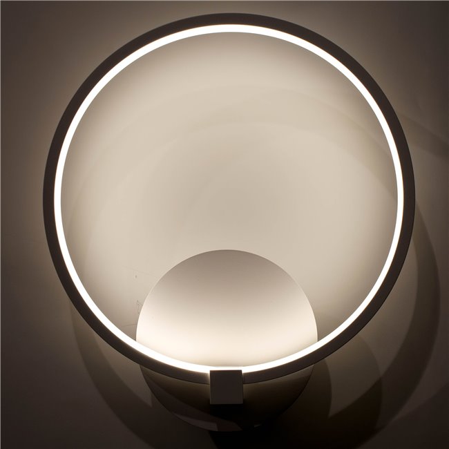 Wall  lamp Mo 1WH,  white, H33x28x7cm, LED 12W, 3000K, 660lm