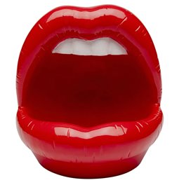 Декоративная фигура Lips, красный/белый, H21x21x20cm