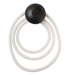 Wall lamp Modena BK round, black, H45x31x11, LED 20W, 3000K, 1100lm