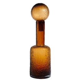 Karahvin Merevaik korgiga, klaas, H43cm, D12,5cm