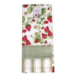 Kitchen towel Strawberry set of 3 pcs., 45x65cm