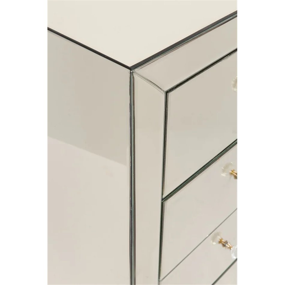 Cabinet Luxury Champagne, 5 drawers, spoguļvirsma, H110x49x41cm