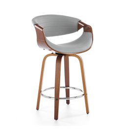 Барный стул Heija, H123, серый, H91x55x51, высота сиденья 63cm