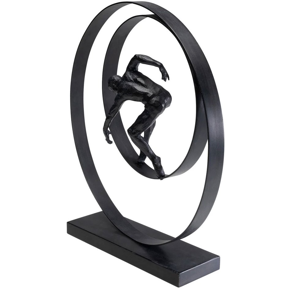 Декоративная фигурка Artist Circle, черный, H45x42x12cm