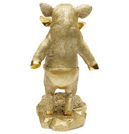 Декоративная фигурка Pig Party, золотой цвет, H20x21x11cm