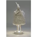 Laualamp Animal Rabbit Fur, valge, H50x20x18cm, E14, 5W(MAX)