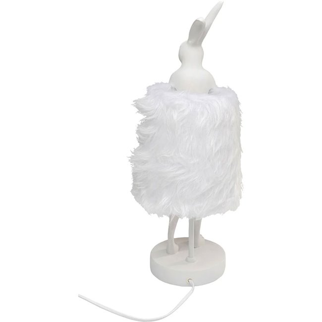 Laualamp Animal Rabbit Fur, valge, H50x20x18cm, E14, 5W(MAX)