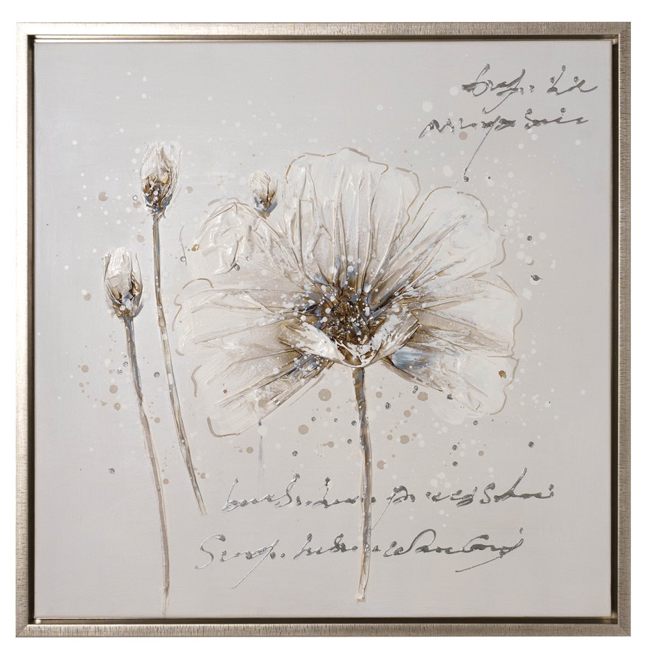 Canva Vintage flowers, 80x80cm