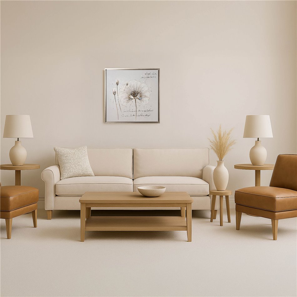 Canva Vintage flowers, 80x80cm