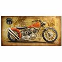 Wall decor Red motocycle, metal, 140x70cm