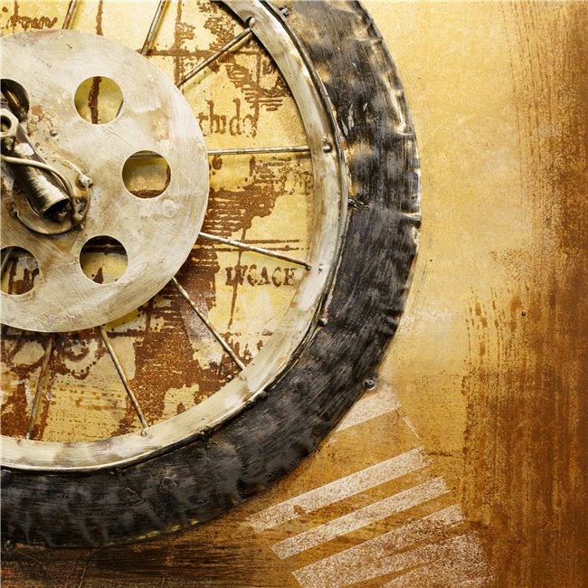 Wall decor Red motocycle, metal, 140x70cm