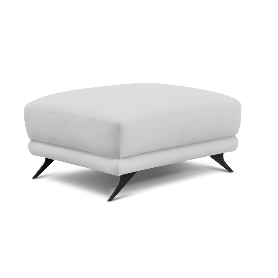 Пуф Elmego, Softis 17, эко кожа, белый, H42x68x82см