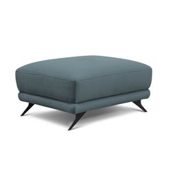 Pouf Elmego Velvetmat 38, velvet, blue, H42x68x82cm