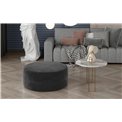 Pouf Elbero Monolith 97, velvet, dark grey, H42x70x70cm