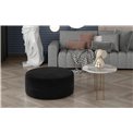 Pouf Elbero Mat Velvet 99, black, H42x70x70cm