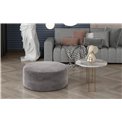 Pouf Elbero Monolith 85, velvet, grey, H42x70x70cm