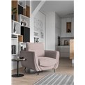 Armchair Elsilva Gojo 101, pink, H82x95x93cm