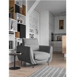 Lamamistool Elsilva, Nube 3, samet, hall, H82x95x93cm