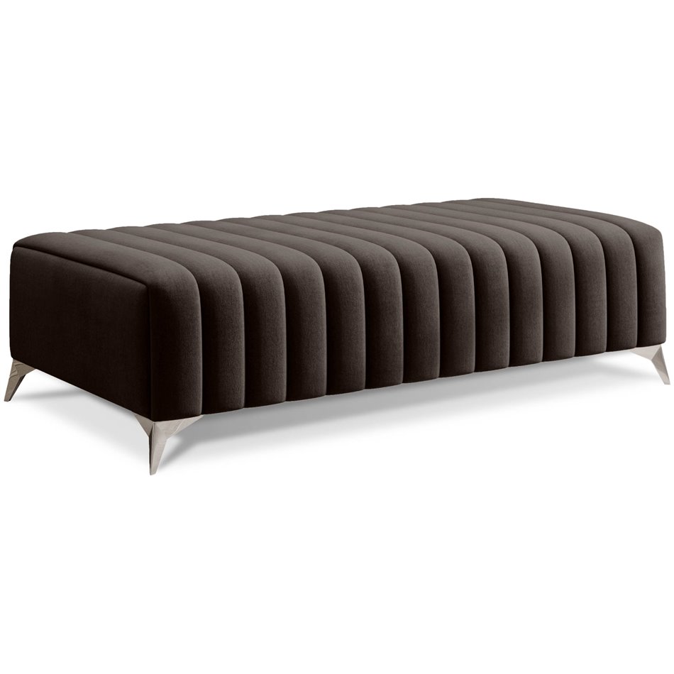 Bench Elaurence Nube 22, velvet, brown, H36xx132cm