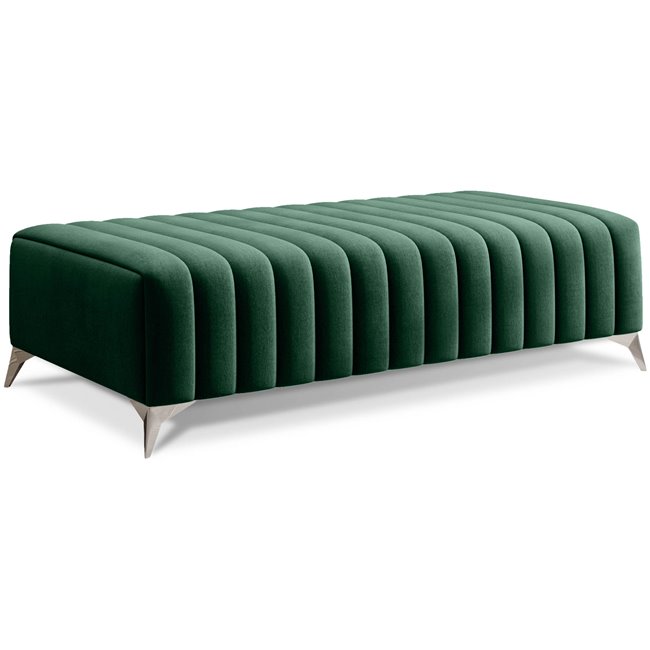 Bench Elaurence Nube 35, velvet, green, H36xx132cm