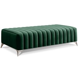 Bench Elaurence Nube 35, velvet, green, H36xx132cm