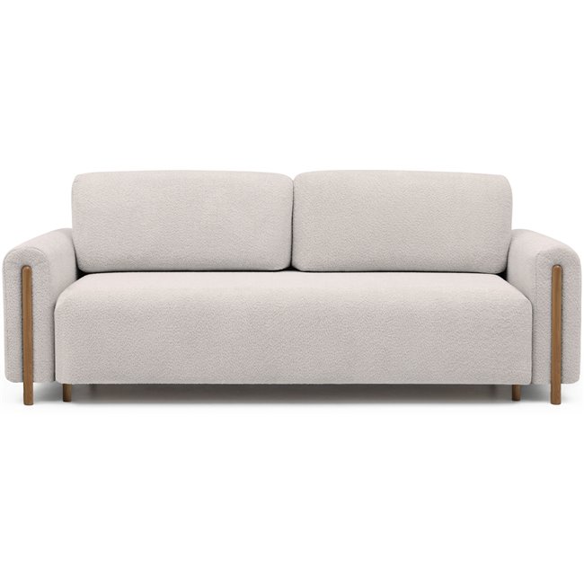 Diivanvoodi Elcadova Tamm, pikendatav, Royal 18, bouclé, beež, H97x97x244cm