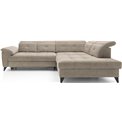 Corner sofa Elinferne R, sleeping function, Raquel 20, beige, H107x210x297cm