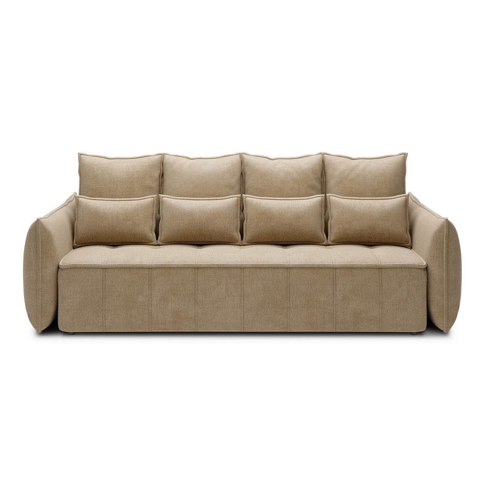 Diivanvoodi Elwelton, pikendatav, Nube 20, samet, beež, H94x106x242cm