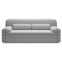 Sofa bed Elioss, sleeping function, Sola 4, grey, H87x89x236cm