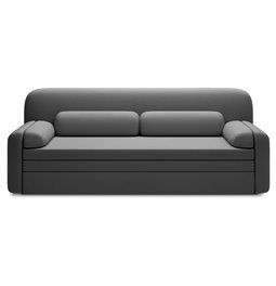 Sofa bed Elioss, sleeping function, Sola 06, dark grey, H87x89x236cm