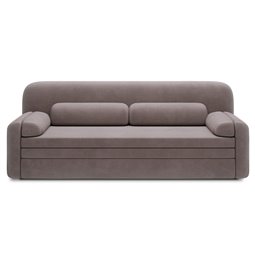 Sofa bed Elioss, sleeping function, Tabbris 22, brown, H87x89x236cm