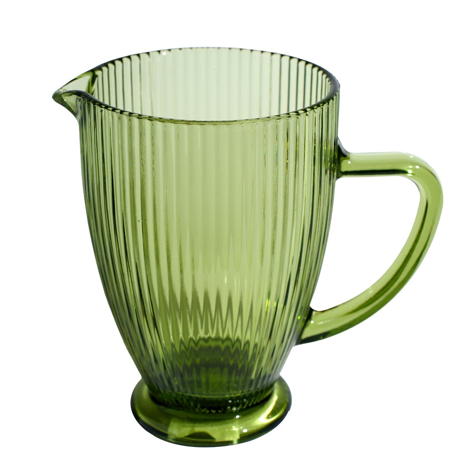 Pitcher Rigano, green, 1000ml, H18.5x20x13cm