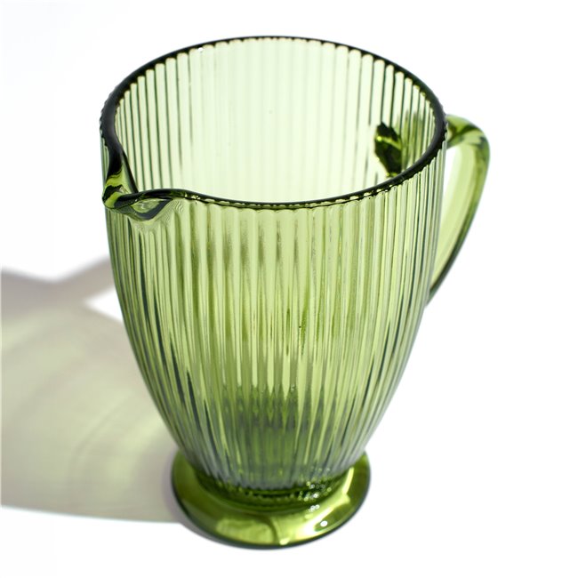 Pitcher Rigano, green, 1000ml, H18.5x20x13cm
