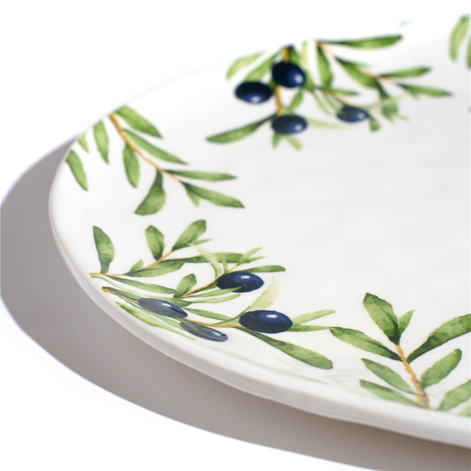 Сервировочная тарелка Olivia, овал, kерамика, 39x31cm H3cm