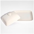 Butter dish Jonah, beige, ceramic, H7x20x17cm