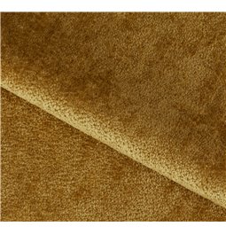 Corner sofa Elume L, sleeping function, Amore 45, Riviera 41, bouclé, yellow, H88x190x287cm