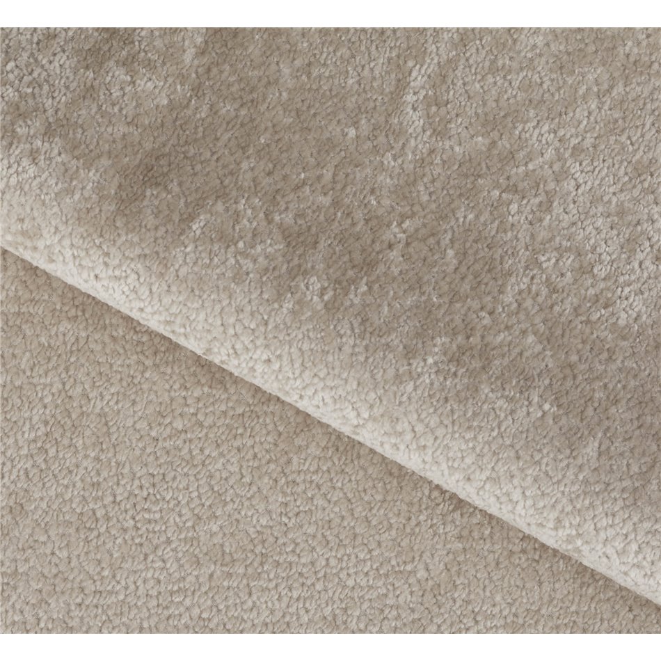 Corner sofa Elume L, sleeping function, Amore 18, Velvetmat 22, bouclé, cream, H88x190x287cm