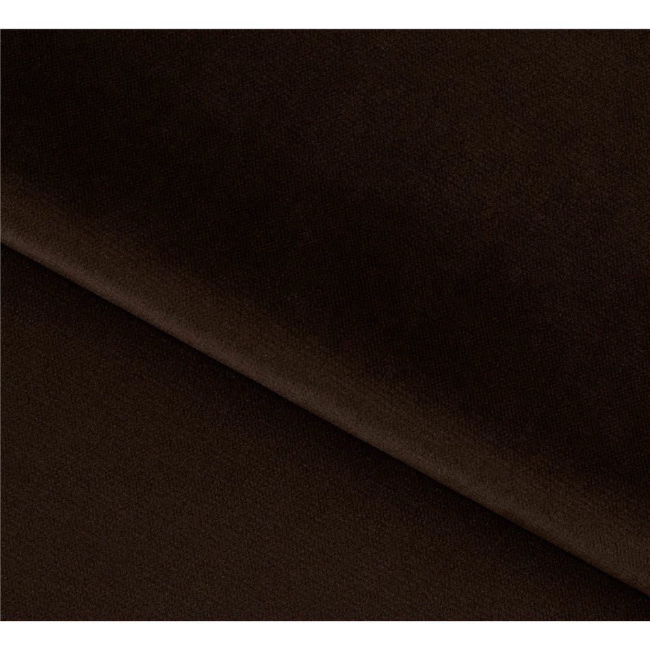Corner sofa Elhandson L, sleeping function, Lukso 22, velvet, brown, H89x150x206cm