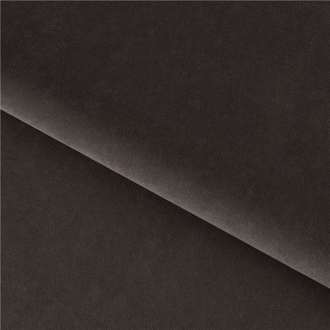 Corner sofa Elkairos R Mat Velvet 29, brown, H95x200x265cm