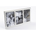Photo frame x3, metal/aluminium, 10x15cm