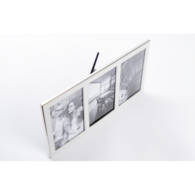 Photo frame x3, metal/aluminium, 10x15cm