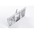 Photo frame x3, metal/aluminium, 10x15cm
