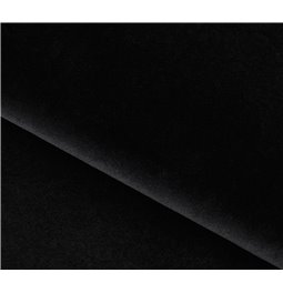 Pouf Elmego Velvetmat 10, velvet, black, H42x68x82cm