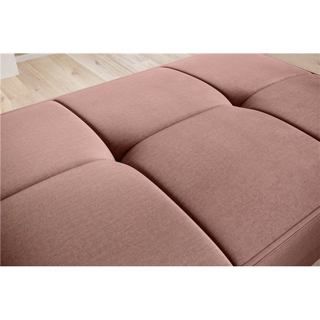 Пуф с ящиком для хранения Elbellis, Nube 24, бархат, лосось, H42x62x97см