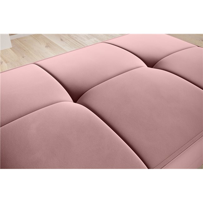 Пуф с ящиком для хранения Elbellis, Velvetmat 24, бархат, лосось, H42x62x97см