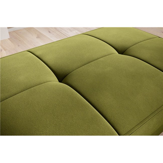 Пуф с ящиком для хранения Elbellis, Loco 33, бархат, зеленый, H42x62x97см