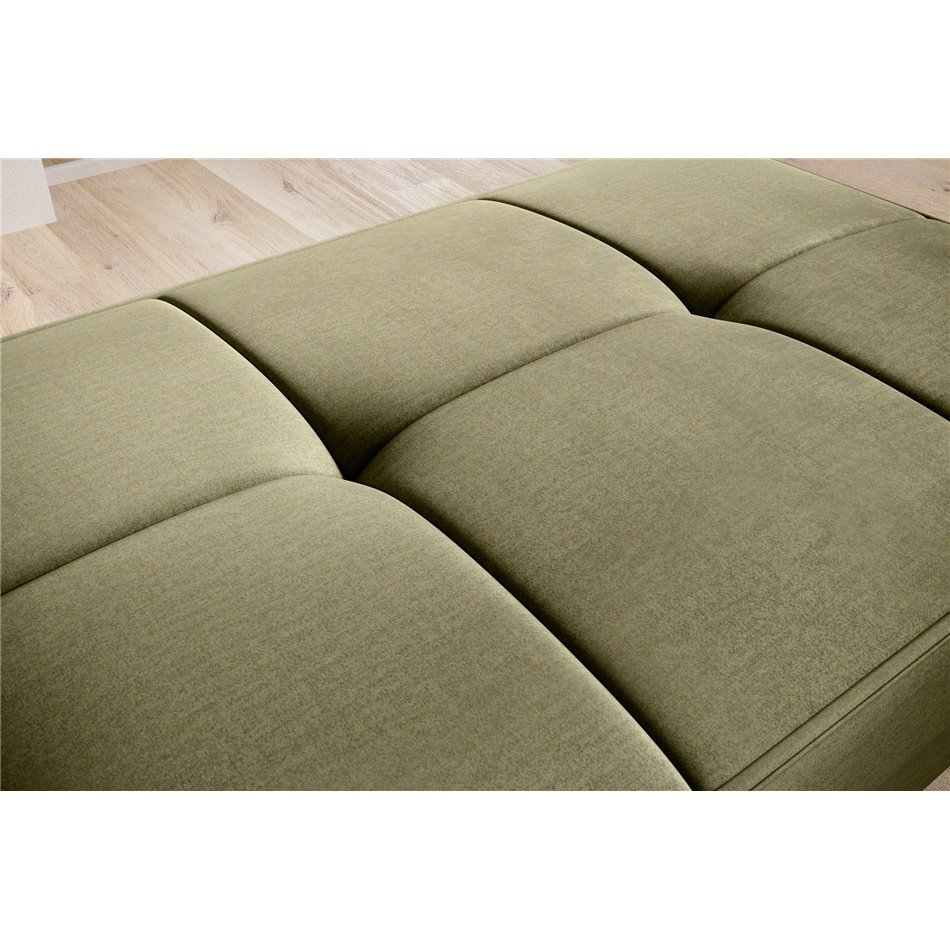 Пуф с ящиком для хранения Elbellis, Nube 33, бархат, зеленый, H42x62x97см