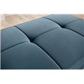 Pouf with storage Elbellis Savoi 38, textured velvet, blue, H42x62x97cm