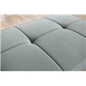 Pouf with storage Elbellis Savoi 100, textured velvet, blue, H42x62x97cm